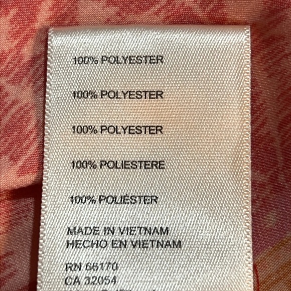 Free People Tied To You Top M Orange Pink Floral Boho Tribal Tie Straps V-neck - Picture 8 of 9